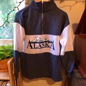 Vintage Alaska quarter zip sweatshirt